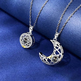 Arzonai Sun Moon Necklace That Says I Love You 100 Languages For Couples